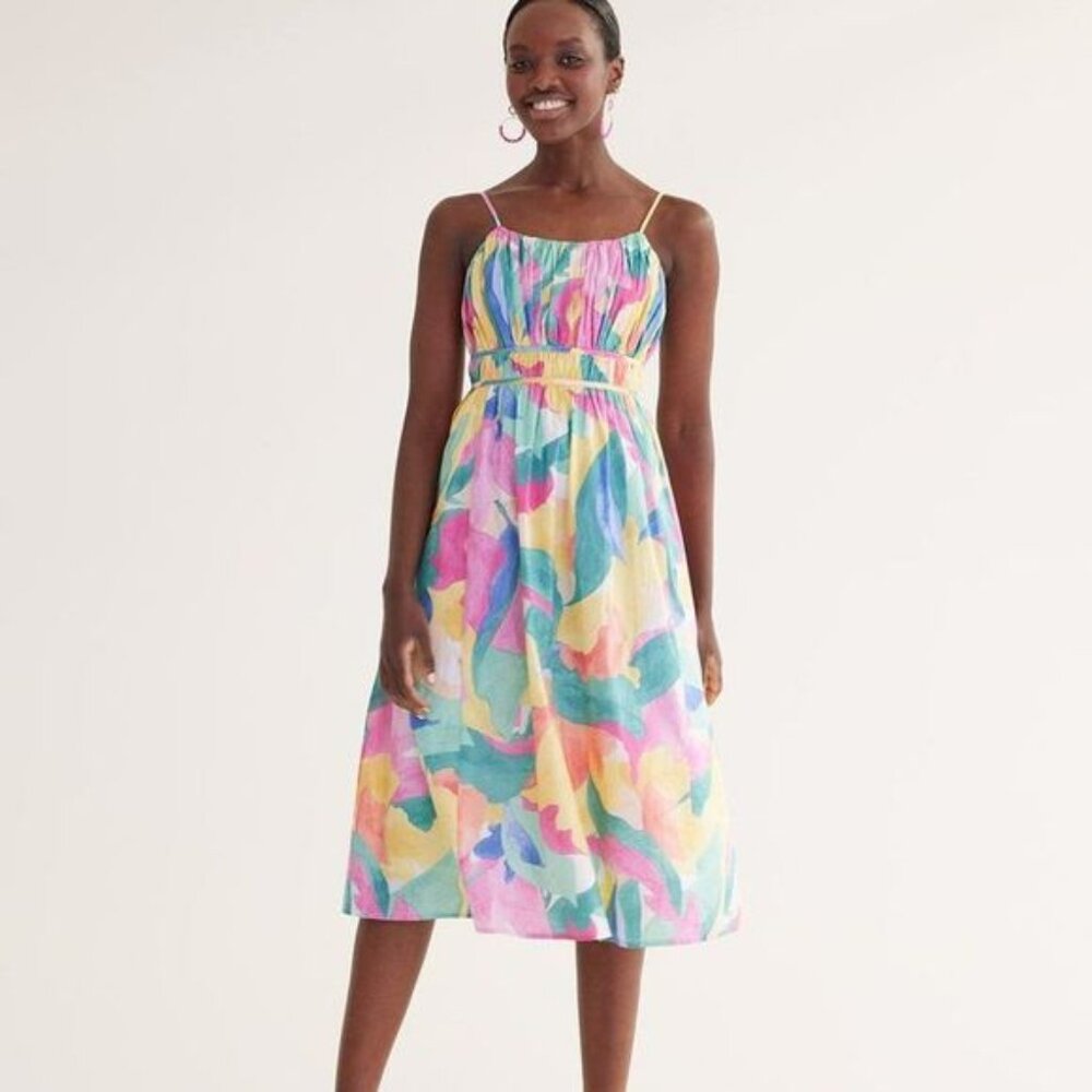 Reitmans Sleeveless Pleated Midi Dress with Sweetheart Neckline Size 2X